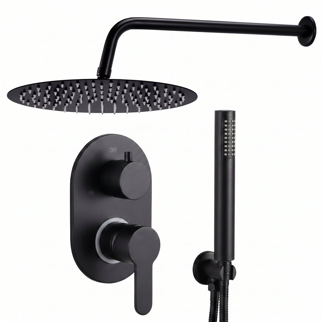 Colonne de douche encastrée ronde inox | Halo