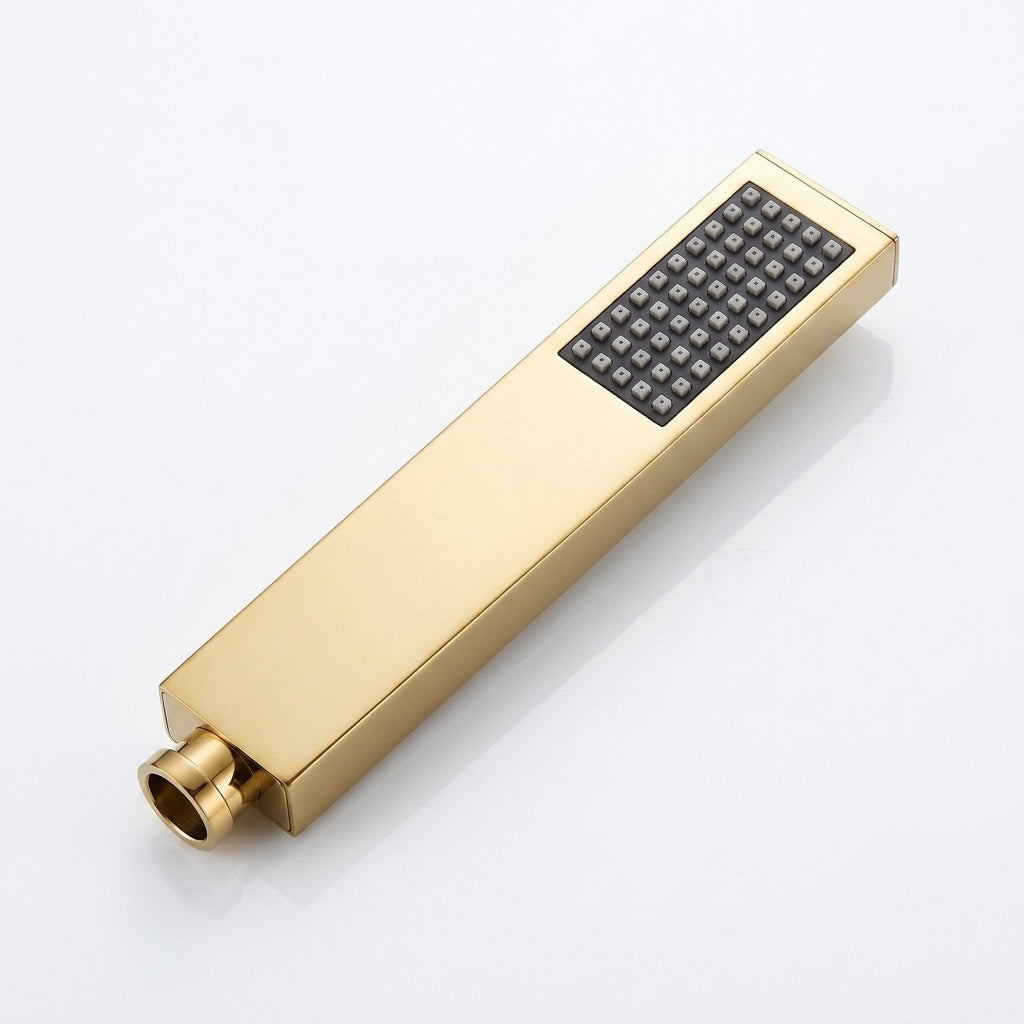Pommeau de douche doré et flexible 150 cm | Vermeil
