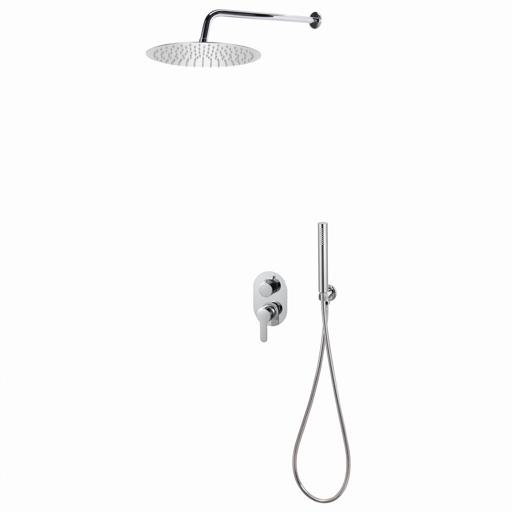 Colonne de douche encastrée ronde inox | Halo
